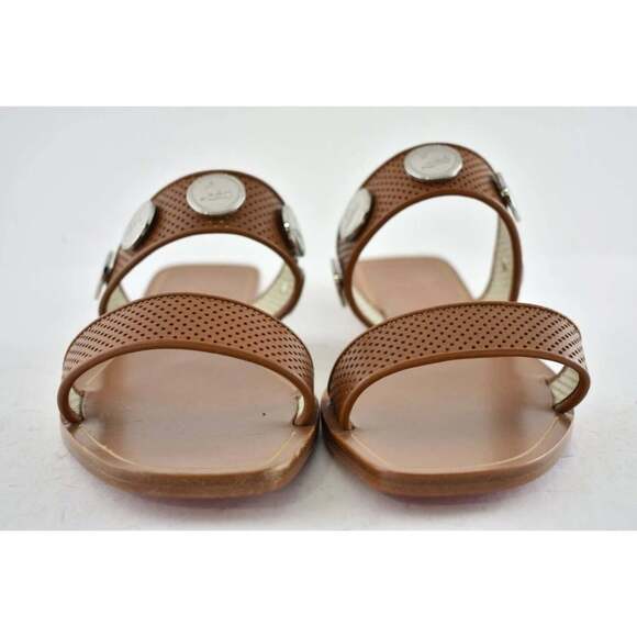 Christian Louboutin Bitcorn Flat Biscotto Brown Leather Slide Slip On Sandal 37 - Picture 5 of 12